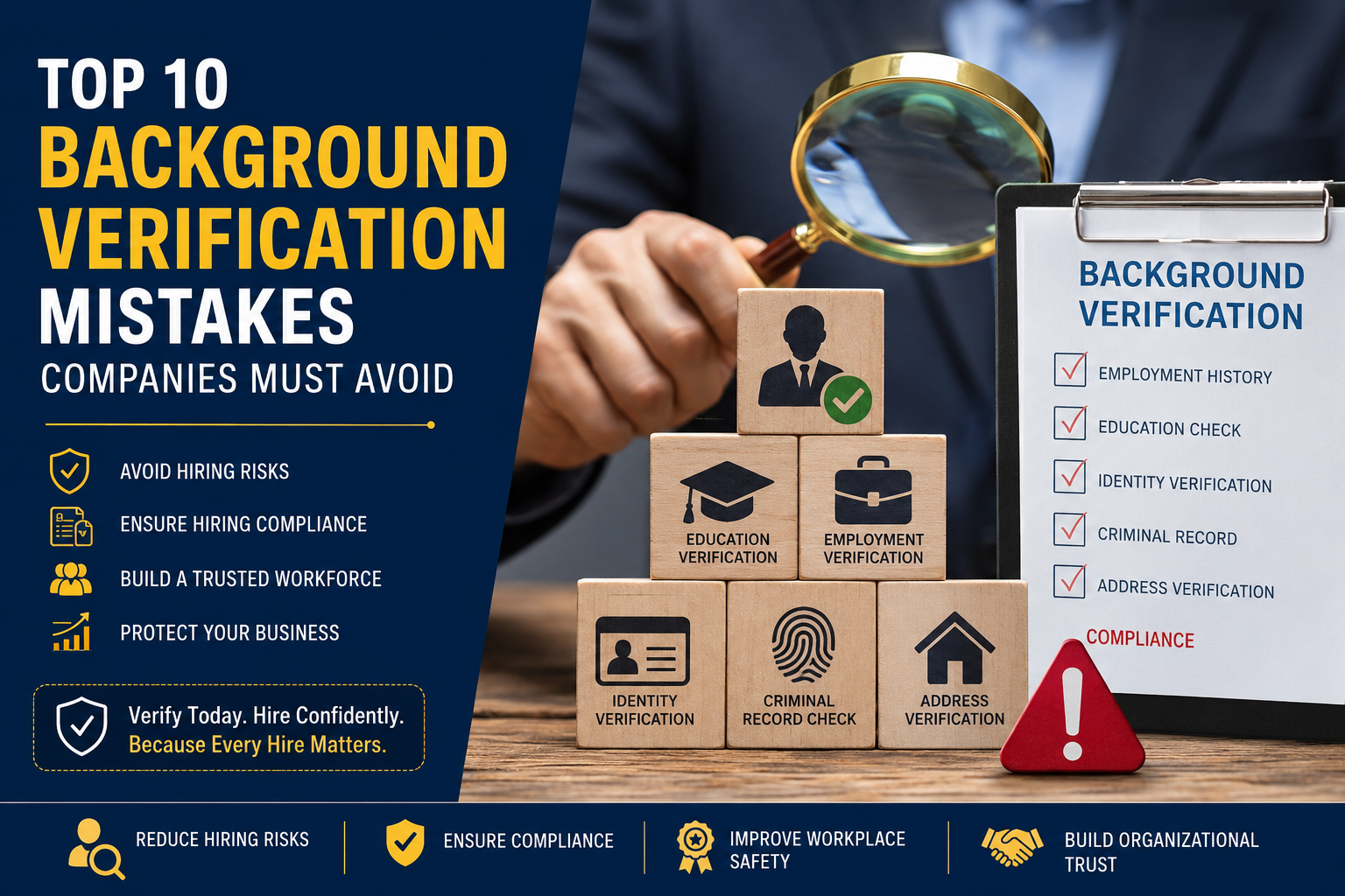Top 10 Background Verification Mistakes Companies Must Avoid